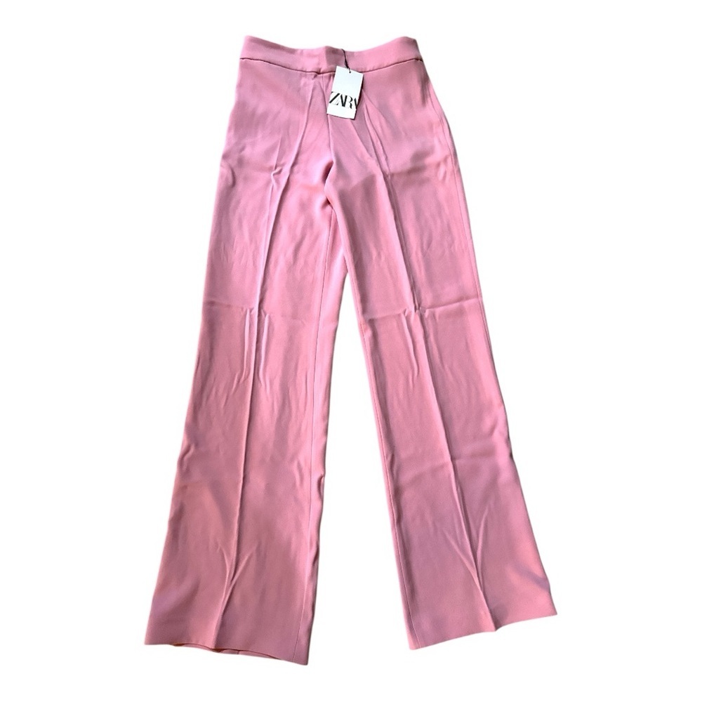 Zara Pink Wide-Leg Trousers